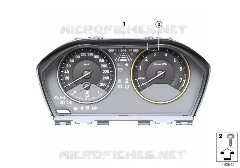 Combiné dinstruments - Sport Line BMW BMW Série 2 2012 220d N 220d