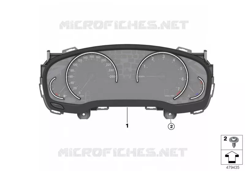 Combiné dinstruments de base BMW BMW Série 3 2017 320i N 320i