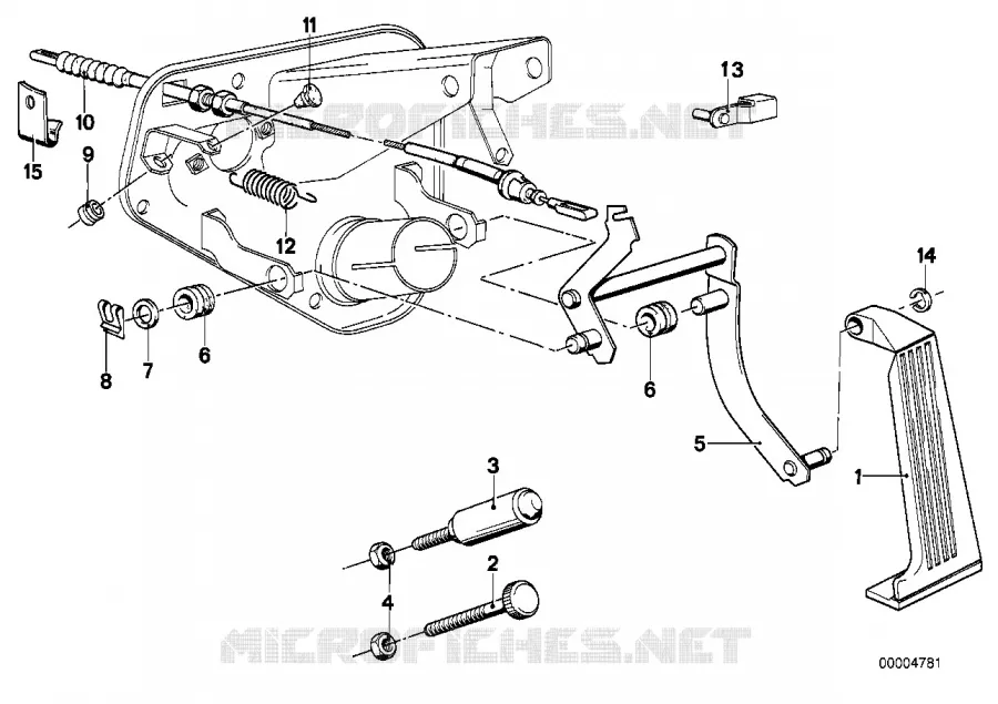Commande daccelerateur/cable BMW BMW Série 3 1975 320i M 320i