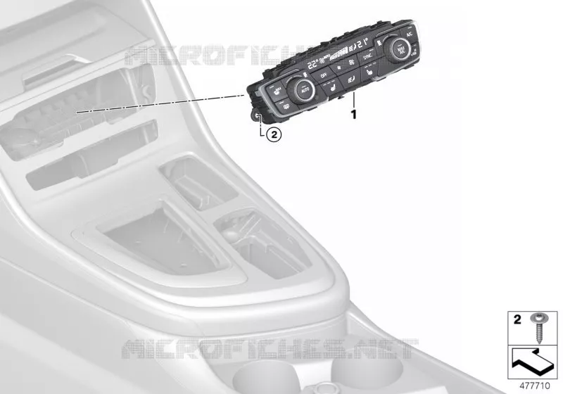 Commande de climatiseur automatique BMW BMW X2 2017 X2 18d N X2 18d