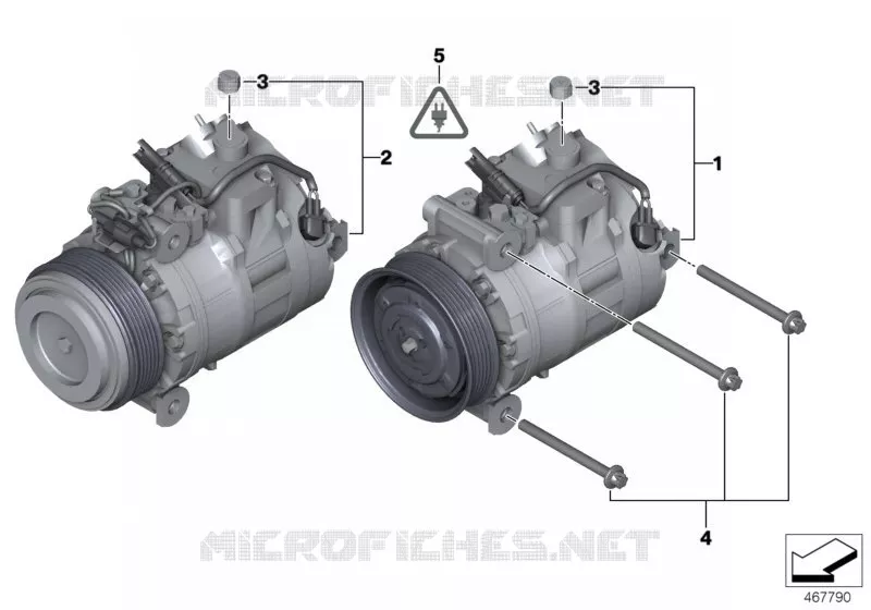 Compressore climatiz.- Ricambi Usati BMW BMW X1 2008 X1 28iX N X1 28iX