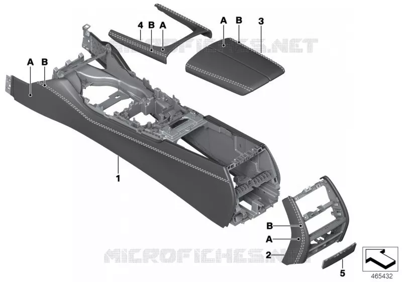Console centrale Individual BMW BMW Série 7 2015 725d A 725d