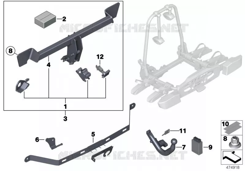 Dispositif dattelage/Click On CEE BMW BMW Série 5 2011 525d N 525d
