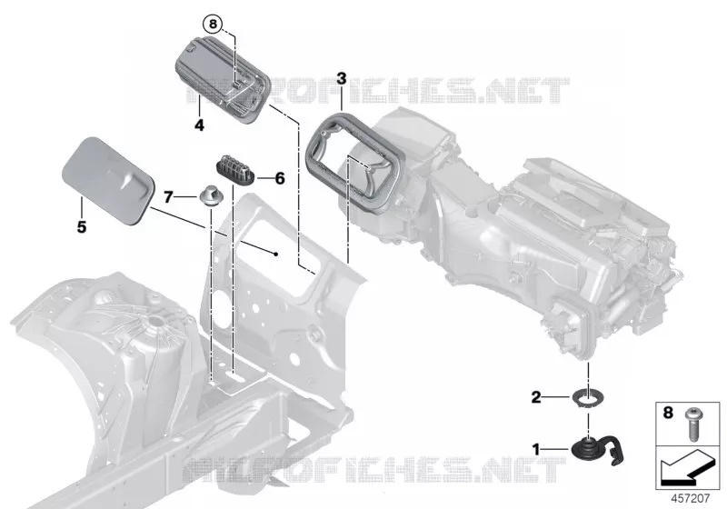 Divers passe-câbles / joints BMW BMW Série 7 2018 740Li A 740Li