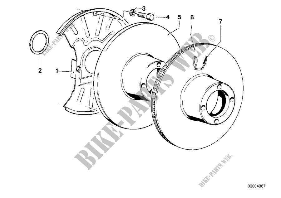 Frein de roue av disque de frein pour BMW 323i