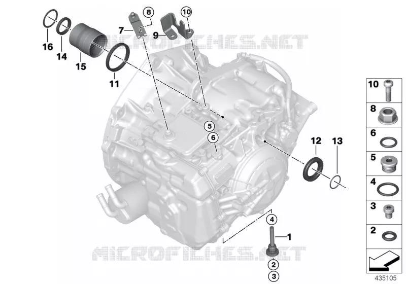 GA8F22AW éléments rapportés/joints BMW BMW X1 2014 X1 18dX N X1 18dX