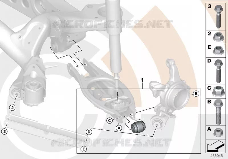 Kit de réparation articulation à rotule BMW BMW X1 2012 X1 16d N X1 16d