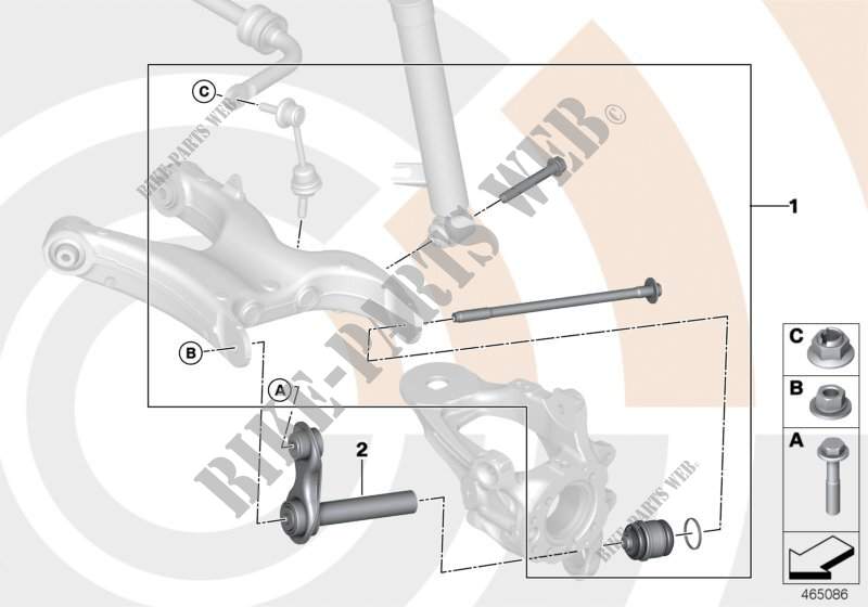 Kit de réparation articulation à rotule pour BMW X6 50iX