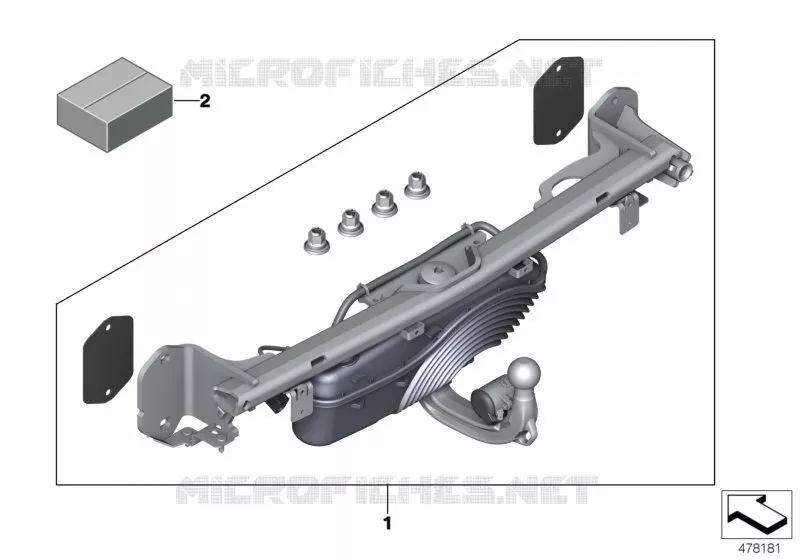 Kit post-équit attelage pivotant élect. BMW BMW Série 5 2017 520d N 520d