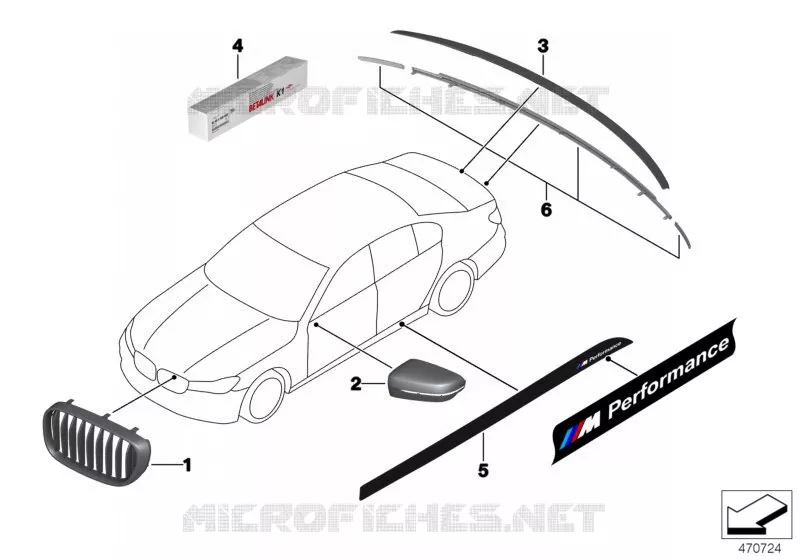 M Performance accessoires aérodynamiques BMW BMW Série 7 2015 750Li A 750Li
