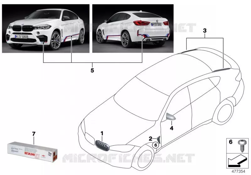 M Performance accessoires aérodynamiques BMW BMW X5 2013 X5 M A X5 M