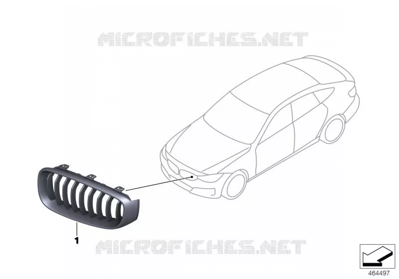 M Performance grille de calandre BMW BMW Série 3 2014 320d N 320d