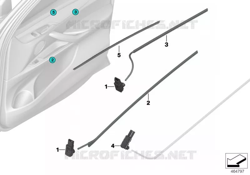 Module LED/conducteur optique porte BMW BMW X5 2014 X5 25dX A X5 25dX