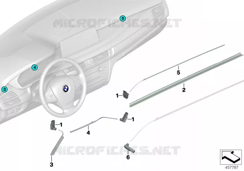 Module LED/fibre optique tableau bord BMW BMW X6 2014 X6 40dX A X6 40dX