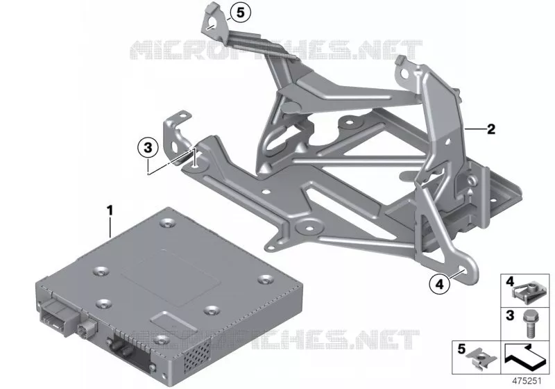 Module TV / support BMW BMW Série 3 2012 325d N 325d
