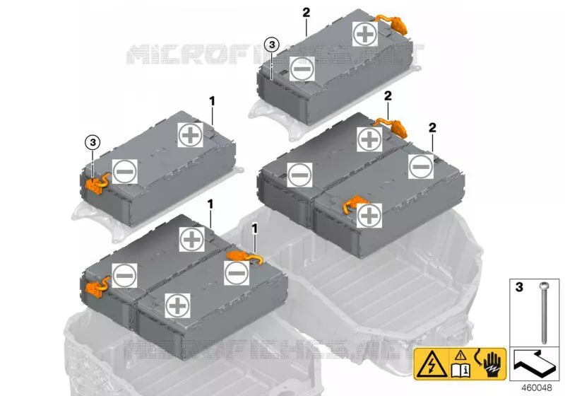 Module accumulateur haute tension BMW BMW Série 7 2015 740LeX A 740LeX
