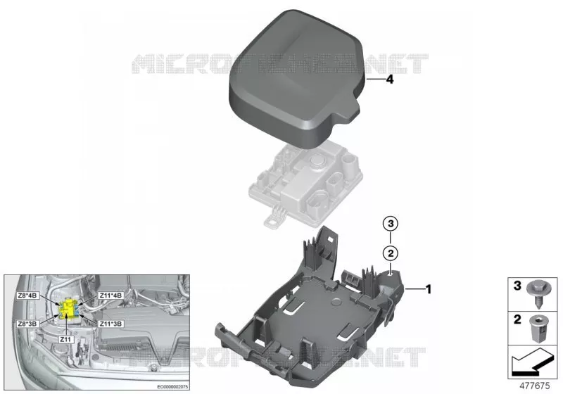 Module dalimentation Z11 éléments rapp. BMW BMW Série 3 2012 320i ed N 320i ed