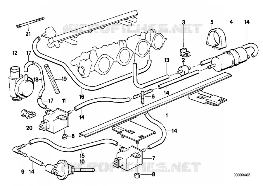 Moteur à commande par dépression BMW BMW Série 5 1989 M5 3.6 M M5 3.6