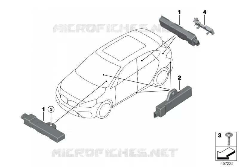Pièces dantenne Accès Confort BMW BMW Série 2 2013 218d N 218d