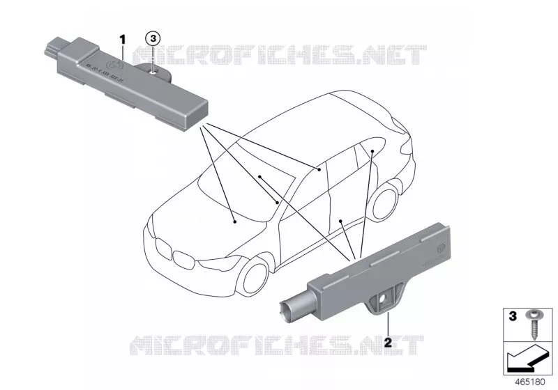 Pièces dantenne Accès Confort BMW BMW X2 2018 X2 18dX N X2 18dX