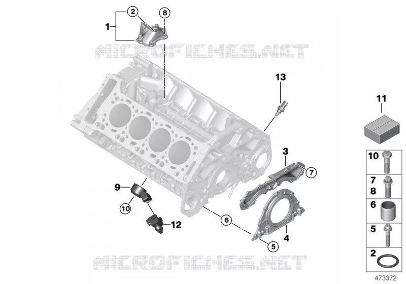 Pièces de bloc-moteur BMW BMW Série 7 2007 750Li A 750Li