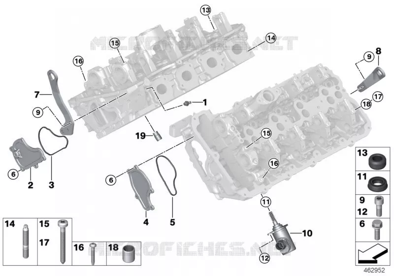 Pièces de culasse BMW BMW Série 7 2014 750Li A 750Li