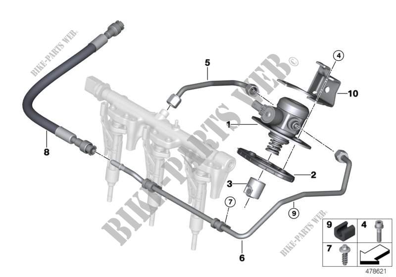 Pompe à haute pression/Conduites pour BMW X2 18i