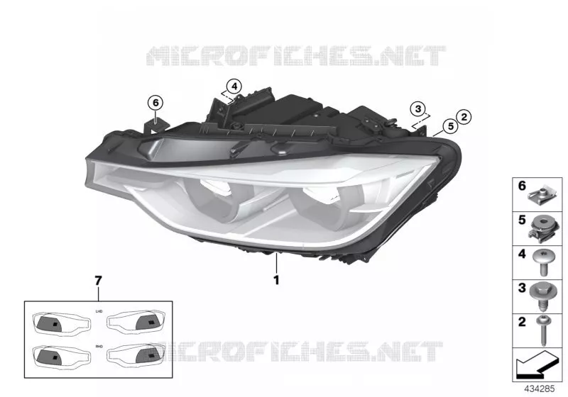 Projecteur BMW BMW Série 3 2014 320i N 320i