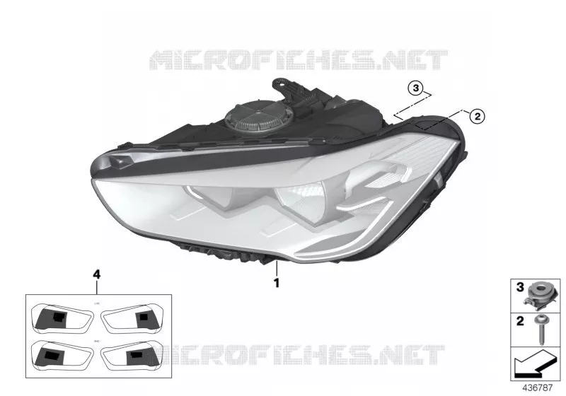 Projecteur BMW BMW X1 2017 X1 20dX N X1 20dX