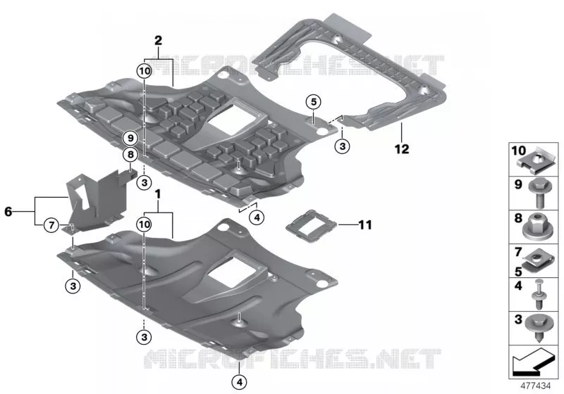Protection de compartiment moteur BMW BMW X3 2003 X3 3.0d N X3 3.0d