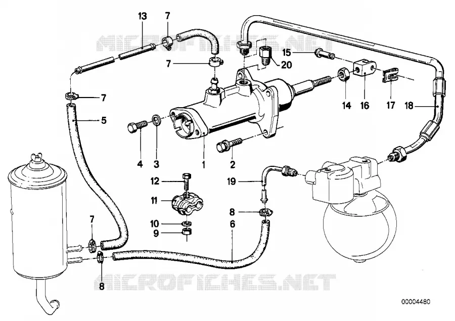 Servo-frein a commande hydraulique BMW BMW Série 7 1982 732i M 732i