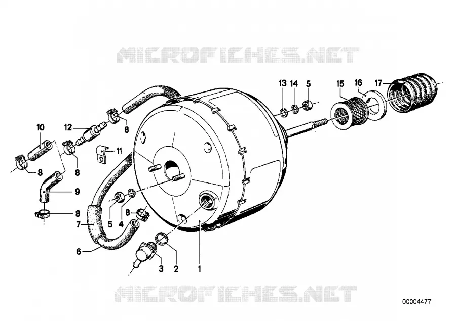 Servo frein à dépression BMW BMW Série 6 1981 635CSi M 635CSi