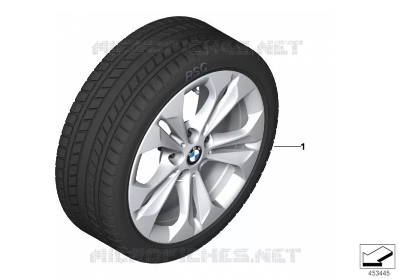 Spike/SC roue hiver compl.styl.564-17