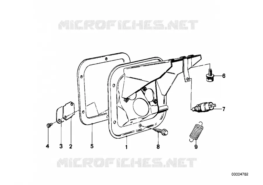 Support du pedalier BMW BMW Série 6 1977 635CSi M 635CSi