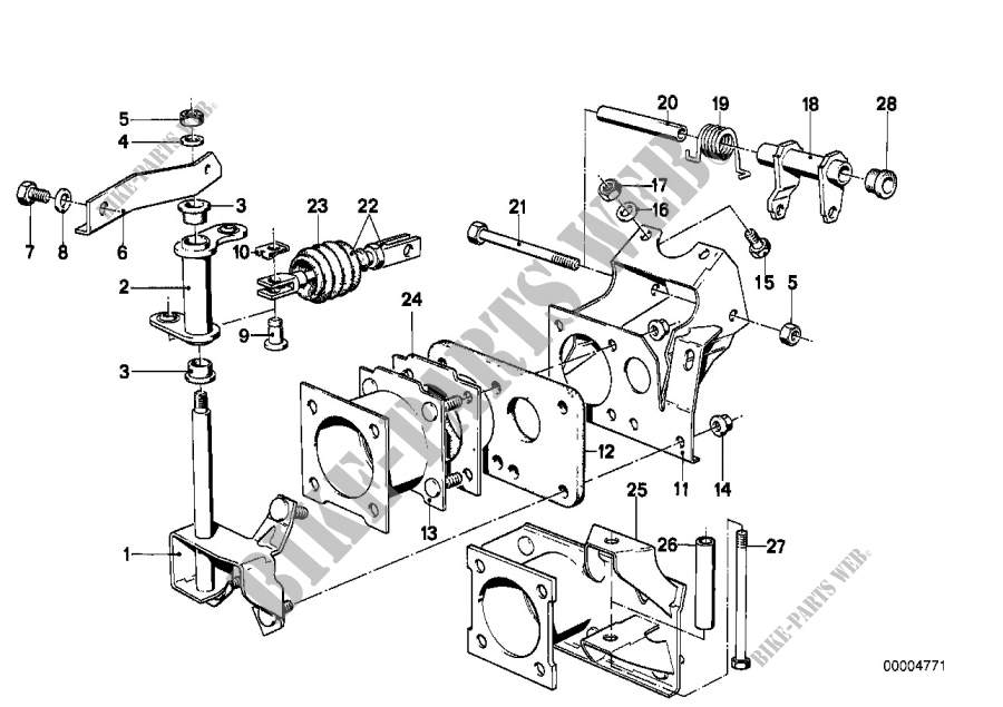 System.pour pedales/tringlerie de renvoi pour BMW 520i