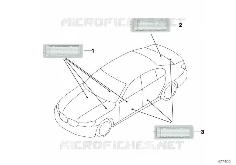 Témoins intérieur divers BMW BMW Série 7 2018 740Li A 740Li
