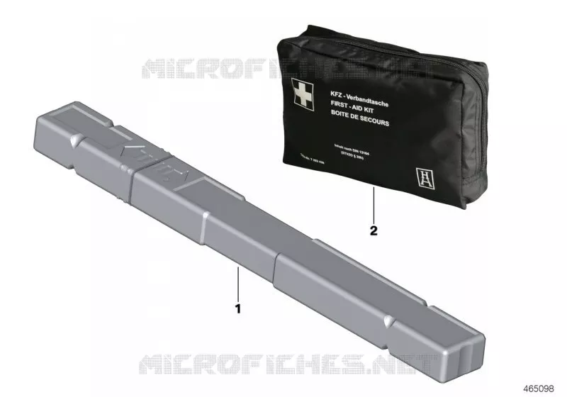 Triangle signalisation et kit de secours BMW BMW Série 3 2018 320d N 320d
