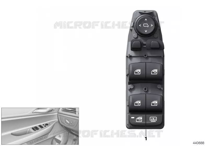 Unité cde centrale commande porte avant BMW BMW Série 7 2014 740Li A 740Li