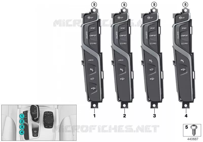 Unité de commande console centrale BMW BMW Série 7 2015 750dX A 750dX