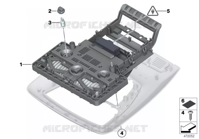 Unité interrupteurs pavillon base BMW BMW Série 7 2007 730Ld A 730Ld
