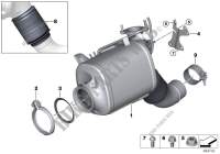 Pot catalytique/Filtre particules Diesel pour BMW 730Ld
