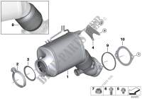 Pot catalytique/Filtre particules Diesel pour BMW 530dX