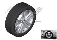 Roue all. BMW doubles rayons 401   19\ pour BMW 316d