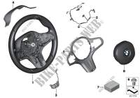 Volant sport M airbag multifonctions pour BMW 530d