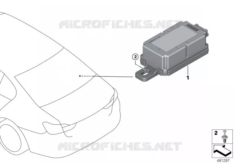 Boitier de cde de telecommande radio BMW BMW Série 7 2018 740Li A 740Li