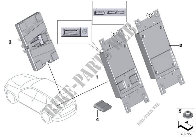 Boîtier électronique télématique pour BMW X3 28iX