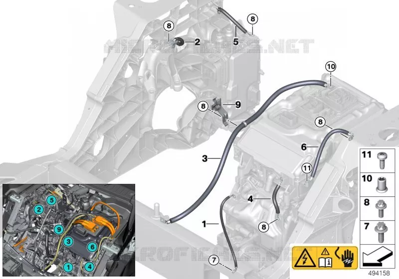 Câble de masse BMW BMW i3 2013 i3 A i3 60Ah