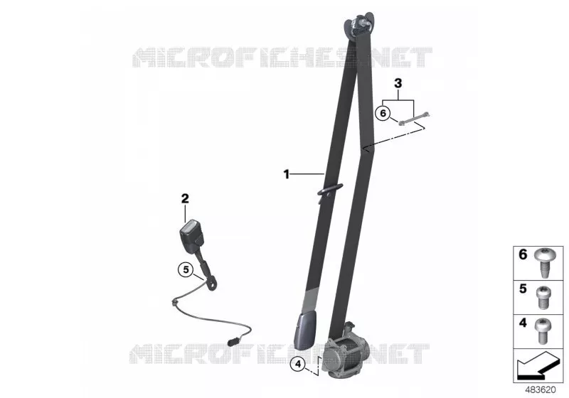 Ceinture de sécurité avant BMW BMW X2 2017 X2 18d N X2 18d