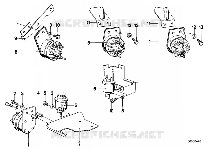 Commande à dépression-AGR BMW BMW Série 6 1976 633CSi M 633CSi