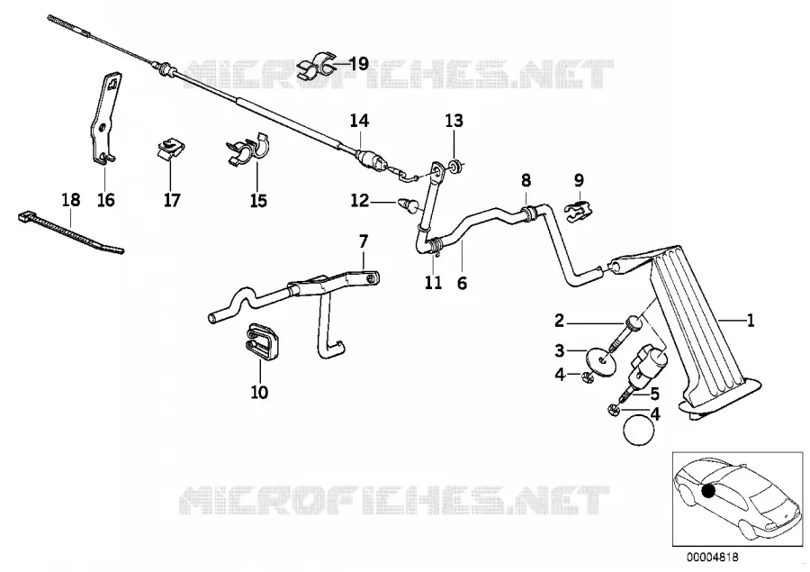 Commande daccelerateur/cable BMW BMW Série 5 1992 M5 M M5